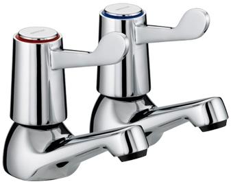 Bristan Value Lever Basin Taps (6inch - 152mm) - VAL 1/2 C 6 CD - VAL1/2C6CD